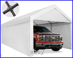 COBIZI 10x20' Carport Heavy Duty Portable Garage With Removable Sidewalls&Doors