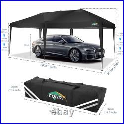 COBIZI 10x20 Pop Up Canopy Tent with Removable Sidewalls Protable Outdoor Gazebo