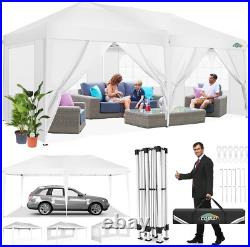 COBIZI 10x20 Pop Up Canopy Tent with Sidewalls Waterproof Commercial Gazebo NEW