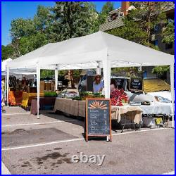 COBIZI 10x20 Pop Up Canopy Tent with Sidewalls Waterproof Commercial Gazebo NEW