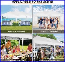 COBIZI 10x20 Pop Up Canopy Tent with Sidewalls Waterproof Commercial Gazebo NEW