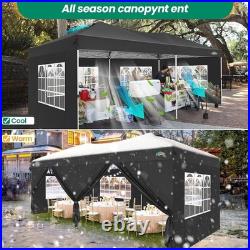 COBIZI 10x20 Pop Up Canopy Waterproof UV 50+ One Push Party Tent with 4 Sandbags