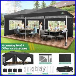 COBIZI 10x20 Pop Up Canopy Waterproof UV 50+ One Push Party Tent with 4 Sandbags