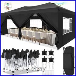 COBIZI 10x20 Pop Up Canopy Waterproof UV 50+ One Push Party Tent with 4 Sandbags