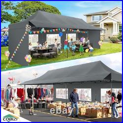 COBIZI 10x30 Pop Up Canopy with Sidewalls Heavy Duty Party Tent with Awning #NEW