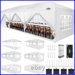 COBIZI 10x30ft Pop up Canopy with 8 Sidewalls Outdoor Commercial Instant Shelter