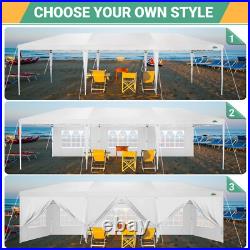 COBIZI 10x30ft Pop up Canopy with 8 Sidewalls Outdoor Commercial Instant Shelter