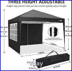 COBIZI 20'x10' Outdoor Gazebo Pop Up Canopy Tent with Sidewall&Bag Waterproof NEW