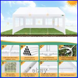 COBIZI 20x40 Party Tent Heavy Duty 16x32 Waterproof Large Carport with Sidewalls