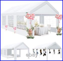 COBIZI 20x40ft Heavy Duty Party Tent Outdoor Wedding Tent Carport with Sidewalls