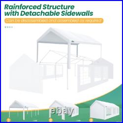 COBIZI 20x40ft Heavy Duty Party Tent Outdoor Wedding Tent Carport with Sidewalls
