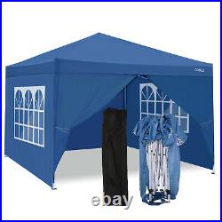 COBIZI Canopies 10\'x10\' Pop Up Instant Waterproof Canopy Tent with 4 Walls