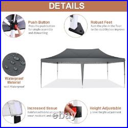 COBIZI Canopy 10x20 Pop up Tents for Parties, with 6 Sidewalls Outdoor Gazebo