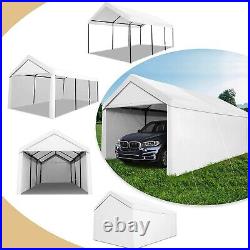 COBIZI Carport 10x20 Heavy Duty Car Canopy Garage Party Tent with Sidewalls white