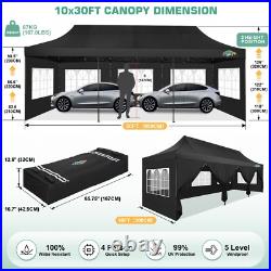 COBIZI Heavy Duty 10x30 Party Tent with 8 Sidewalls Commercial Outdoor Gazebo