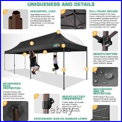 COBIZI Heavy Duty 10x30 Party Tent with 8 Sidewalls Commercial Outdoor Gazebo