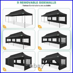 COBIZI Heavy Duty 10x30 Party Tent with 8 Sidewalls Commercial Outdoor Gazebo