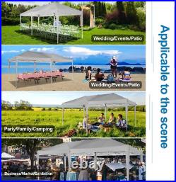 COBIZI Pop Up Canopy 10'x20' with 6 Sidewalls Outdoor Shelter Gazebo Sun Shade