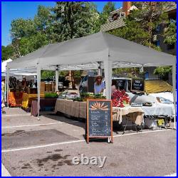 COBIZI Pop Up Canopy 10'x20' with 6 Sidewalls Outdoor Shelter Gazebo Sun Shade