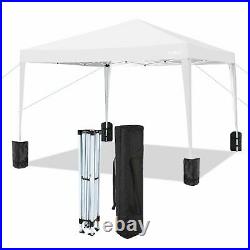 COBIZI Pop Up Canopy Tent, 10' x 10', Outdoor Folding Shelter Canopy Black c 05