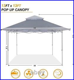 COOLSHADE 13x13Ft Pop Up Canopy Tent Instant Folding Shelter 169 Square Feet