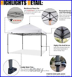 COOSHADE Heavy Duty Pop Up Canopy Tent 12x12Ft(White)