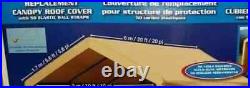 COSTCO 10 x 20 foot HEAVY DUTY CANOPY REPLACEMENT TAN ROOF TOP COVER ONLY NEW