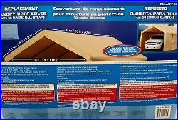 COSTCO 10 x 20 foot HEAVY DUTY CANOPY REPLACEMENT TAN ROOF TOP COVER ONLY NEW