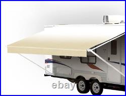 CRO RV Awning Fabric Replacement 15' (14'1) Premium Grade All-Weather Beige Tan