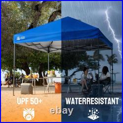 CROWN SHADES 10X10 Pop up Canopy Tent, Outdoor Canopy, Blue