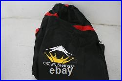 CROWN SHADES 10x10 Pop up Coated Fabric Canopy Instant Tent w 2 Sidewalls