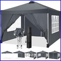 Canopy 10'x10' Outddor Commercial Instant Tent Gazebo with 4 Removable Sidewalls