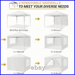 Canopy 10'x10' Outdoor Pop Up Tent Backyard Gazebo Commercial Instant Shelter