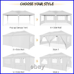 Canopy 10'x20' EZ Pop-UP Wedding Party Tent Waterproof Gazebo Heavy Duty Outdoor