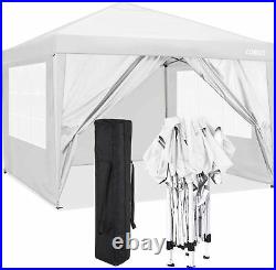 Canopy 10'x20' EZ Pop up Commercial Party Tent, Heavy Duty Gazebo Outdoor Patio