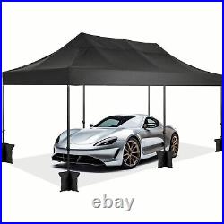Canopy 10'x20' Heavy Duty Pop up Gazebo Instant Commercial Tent Frame Thickened