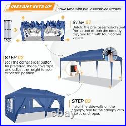 Canopy 10'x20' Outdoor Gazebo Events Tent Heavy Duty Commercial Instant Shelter