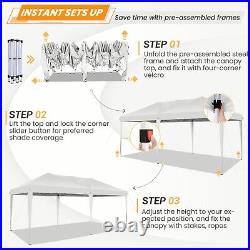 Canopy 10'x20' Pop up Tent Outdoor Patio Instant Shade Commercial Vendor Gazebo