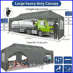 Canopy 10'x30' Heavy Duty Pop Up Tent Outdoor Commercial Gazebo Instant Shelter