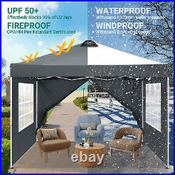 Canopy 10x10'' Gazebo Pop Up Commercial Patio Tent Heavy Duty Instant Sheleter