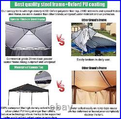 Canopy 10x10 Heavy Duty Gazebo Waterproof Commercial Vendor Events Instant Tent
