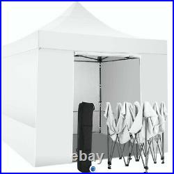 Canopy 10x10 Pop Up Instant Gazebo Waterproof Anti-UV Tent with Wheeled Bag US`