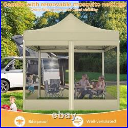 Canopy 10x15ft/10x30ft Heavy Duty Pop up Gazebo Mesh Screen Tent with Sidewalls