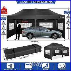 Canopy 10x20 Commercial EZ Pop Up Gazebo Instant Shelter Anti-UV Pavilion Tent%