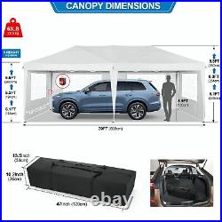 Canopy 10x20 Commercial Heavy Duty Gazebo+6 SidesPop Up Tent Outdoor Waterproof