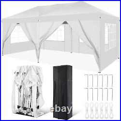 Canopy 10x20 EZ Pop UP Wedding Party Tent Waterproof Gazebo Heavy Duty Outdoor