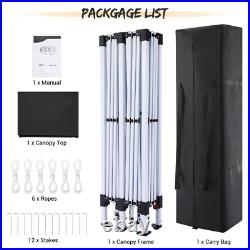 Canopy 10x20' EZ Pop-UP Wedding Party Tent Waterproof Gazebo Heavy Duty Outdoor#