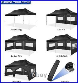 Canopy 10x20 EZ Pop Up Heavy Duty Waterproof Gazebo Instant Shelter PavilionPro