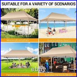 Canopy 10x20 EZ Pop Up Tent Heavy Duty Waterproof Shade Commercial Party Gazebo