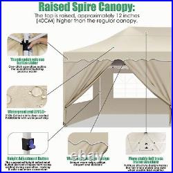 Canopy 10x20' Heavy Duty Commercial Instant Tent Shelter Waterproof Gazebo khaki